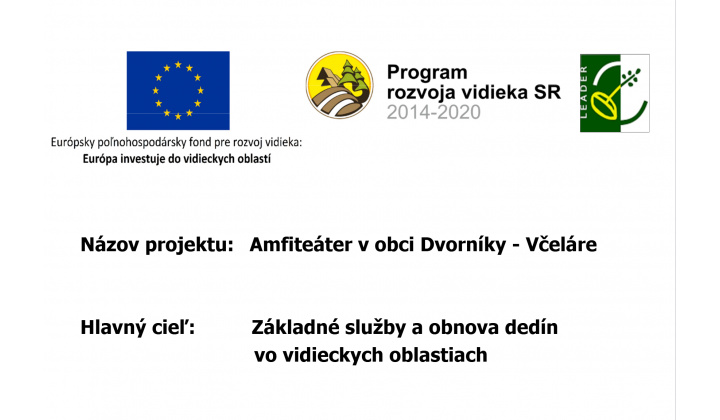 Amfiteáter v obci Dvorníky-Včeláre